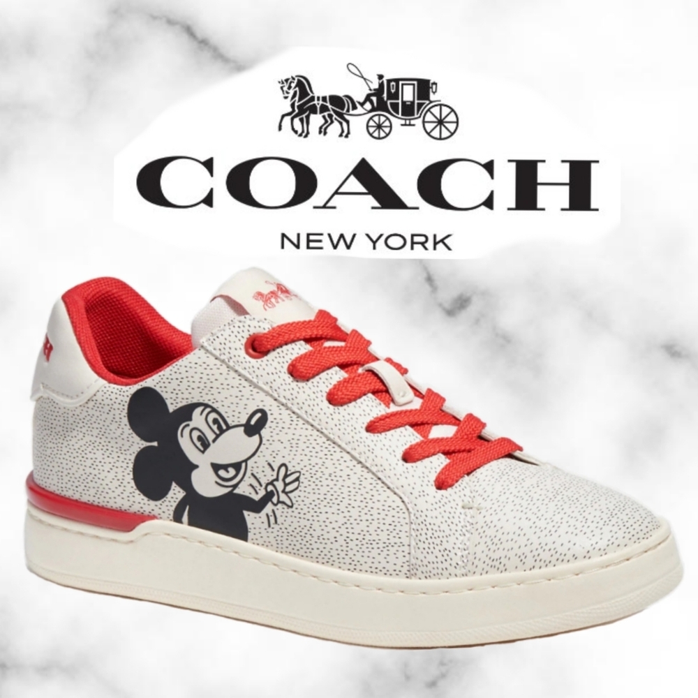 Coach Disney Mickey Mouse X Keith Haring Clip Low Top Sneaker